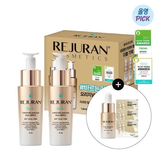 Rejuran Healer Turnover Ampoule Dual Effect 10ml Double Exclusive Set (+Ampoule 5ml +1ml*3) 