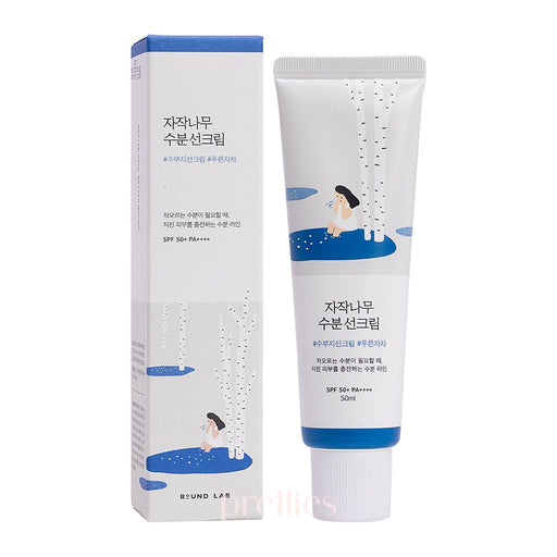 ROUND LAB Birch Juice Moisturizing Sunscreen SPF50+PA++++ 50ml (Blue) 