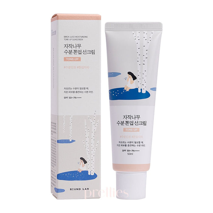 ROUND LAB Birch Juice Moisturizing Tone-Up Sunscreen SPF50+PA++++ 50ml (Pink) 