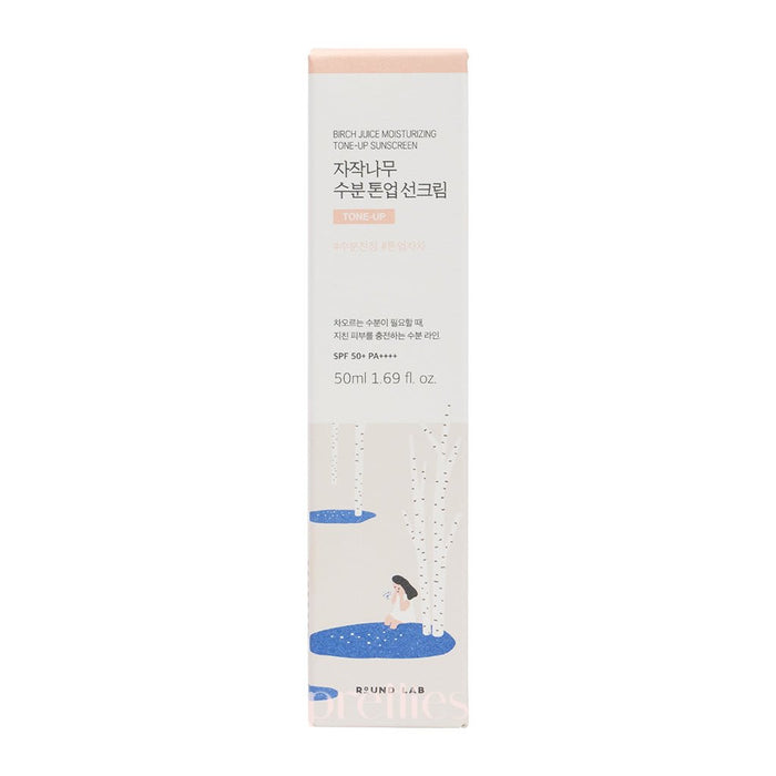 ROUND LAB Birch Juice Moisturizing Tone - Up Sunscreen SPF50+PA++++ 50ml (Pink) - Pretties.com.hk