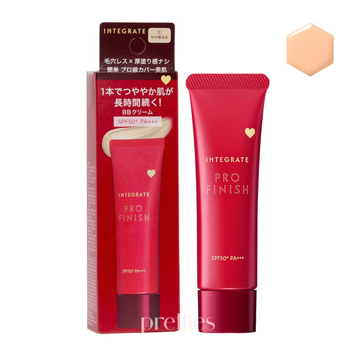 Shiseido INTEGRATE Pro Finish BB Cream SPF50+ PA+++ (1 Bright Beige) 30g - Pretties.com.hk
