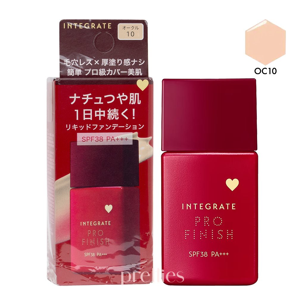 Shiseido INTEGRATE Pro Finish Liquid Foundation SPF38 PA+++ (Ocher 10 - Bright Beige) 30ml