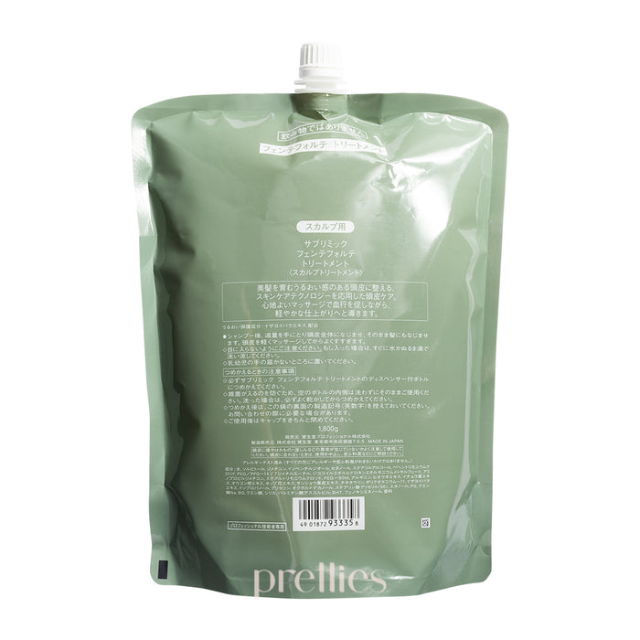 Shiesido SUBLIMIC Fuente Forte 舒緩護髮素 (所有頭皮) (補充裝) 1800g 綠 (933358)