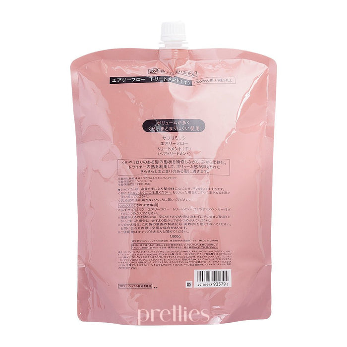 Shiseido SUBLIMIC Airy Flow Treatment (Unruly Hair - Pink) (Refill) 1800g 