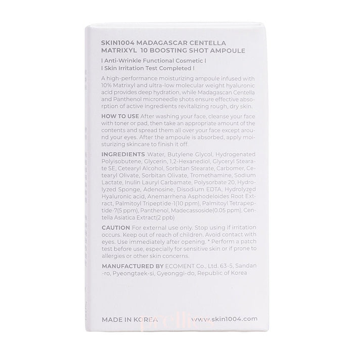 SKIN1004 Madagascar Centella Matrixyl 10 Boosting Shot Ampoule 30ml 