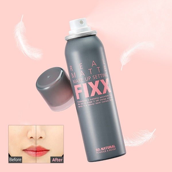 So Natural Real Matte Make Up Setting FIXX Spray 75ml (Grey) 