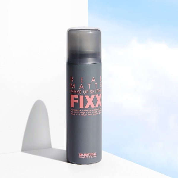 So Natural Real Matte Make Up Setting FIXX Spray 75ml (Grey) 