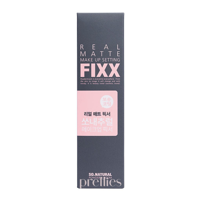 So Natural Real Matte Make Up Setting FIXX Spray 75ml (Grey) 
