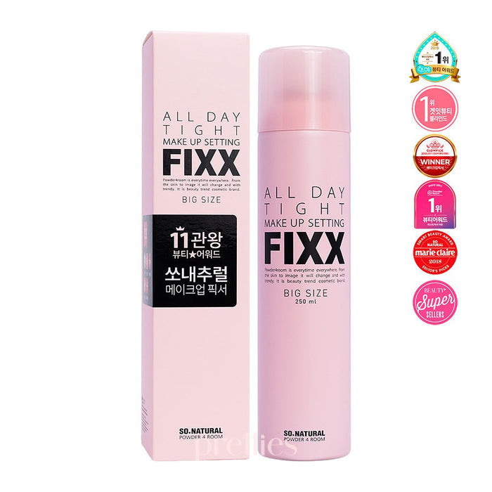 So Natural FIXX All Day Tight Make Up Setting Fixer 250ml 