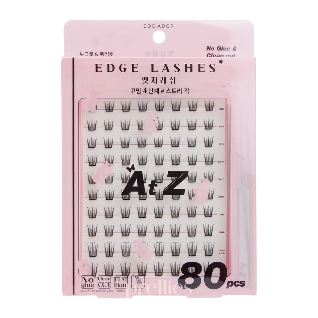 SOO ADOR No Glue & Clean Cut Edge Lashes (#Story GAK) 80pcs/ Box (Light Pink Box)