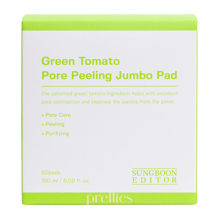 Sungboon Editor Green Tomato Pore Peeling Jumbo Pad 60pads/180ml