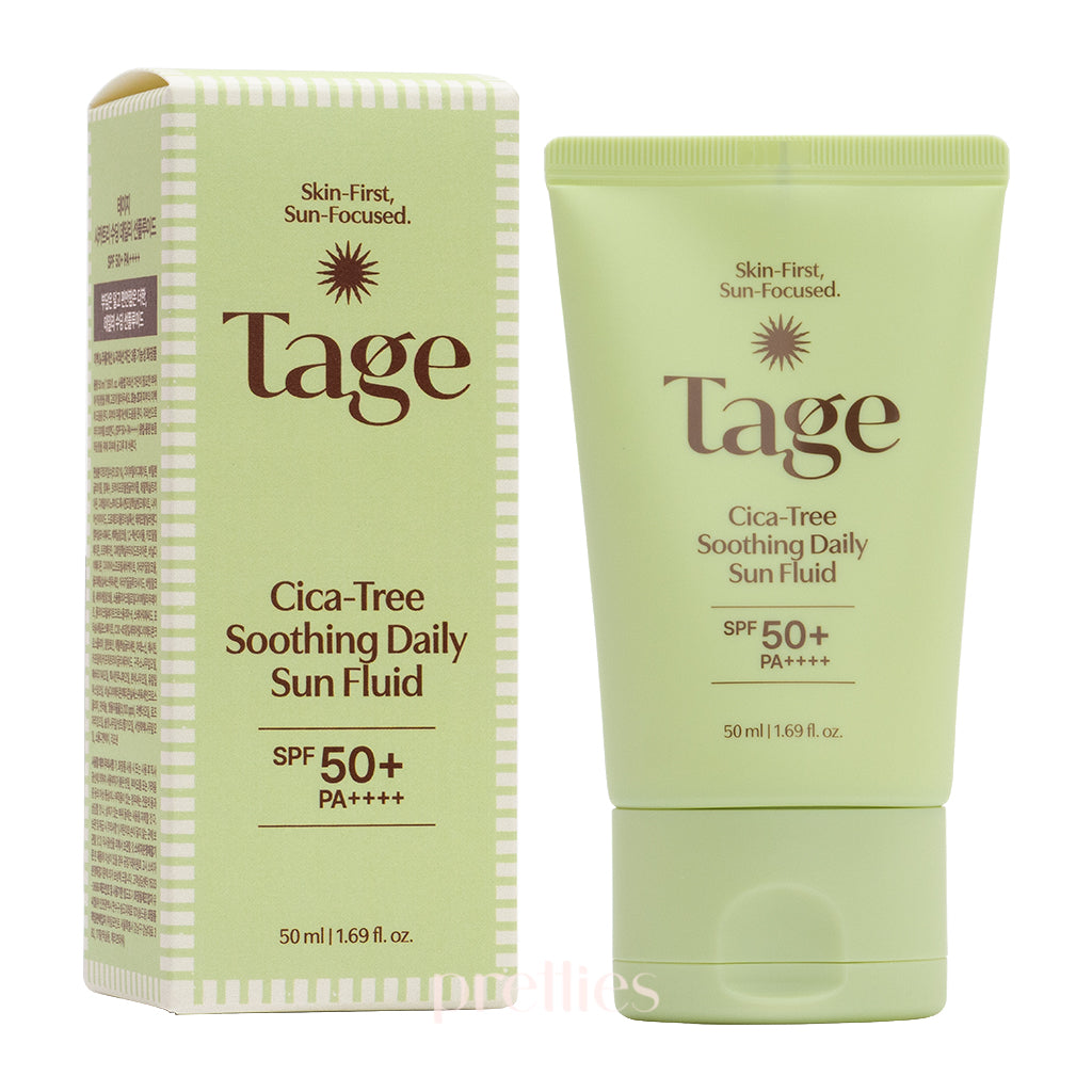 Tage Cica-Tree Soothing Daily Sun Fluid SPF50+ PA++++ 50ml (Green)