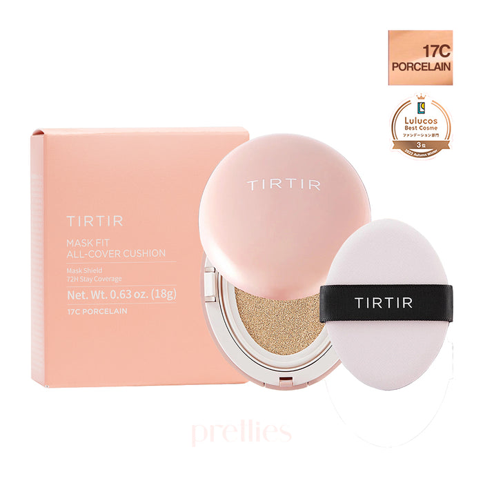 TIRTIR Mask Fit All-Cover Cushion SPF50+ PA+++ 18g(17C Porcelain)(Pink)