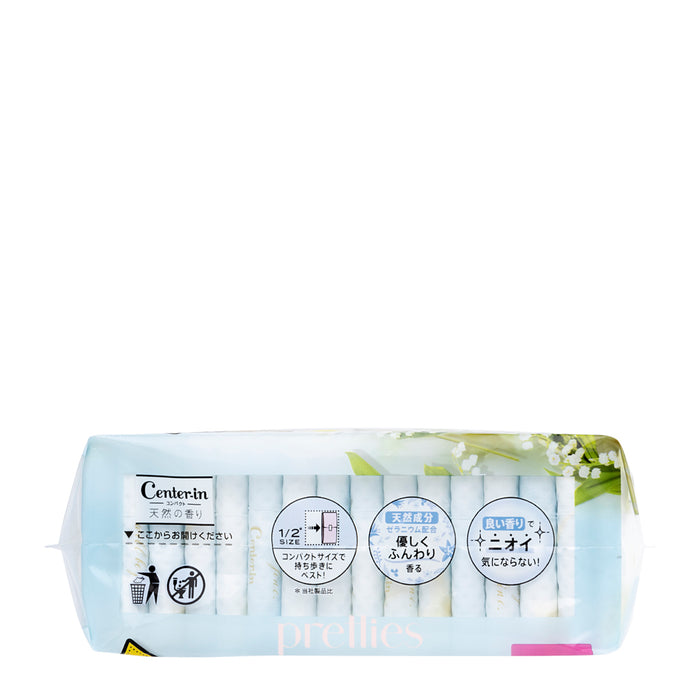 Unicharm Center-In Day Sanitary Napkin 24.5cm(Soap Floral) 16pcs