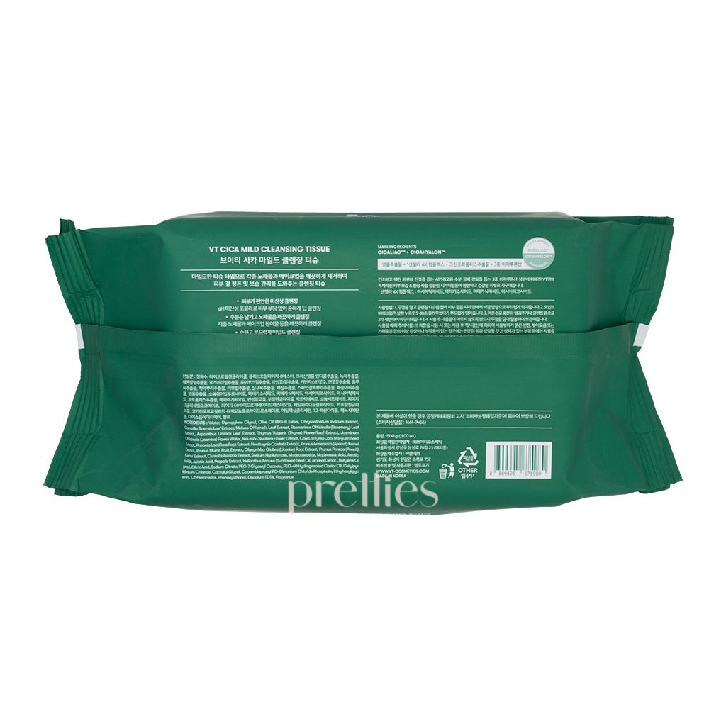 VT Cica Mild Cleansing Tissue 100pcs