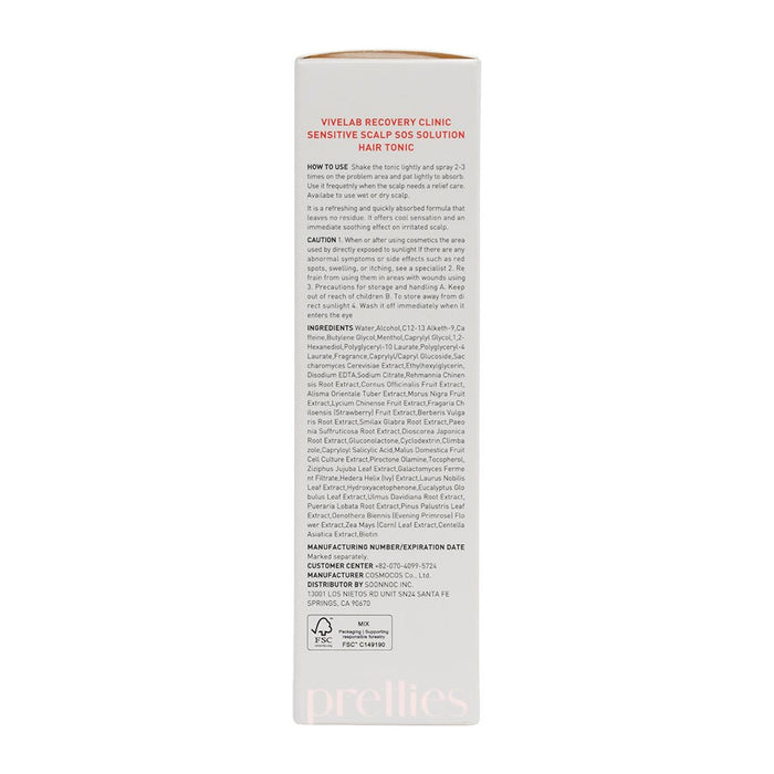 ViveLab Recovery Clinic Sensitive Scalp SOS Solution Hair Tonic 120ml