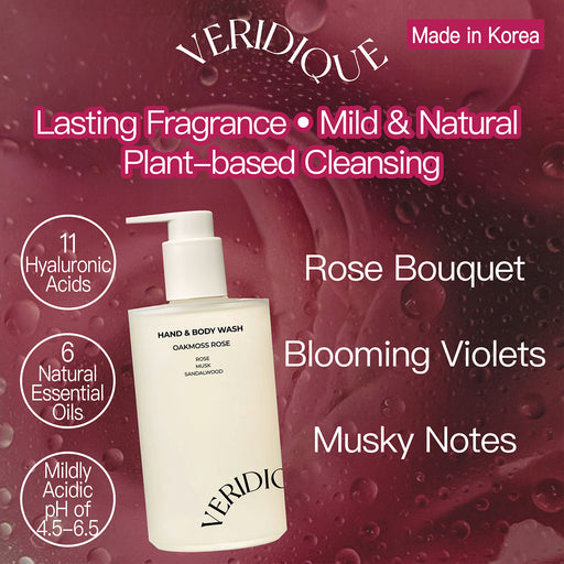 Veridique Hand & Body Wash (Oakmoss Rose) 300ml - Pretties.com.hk