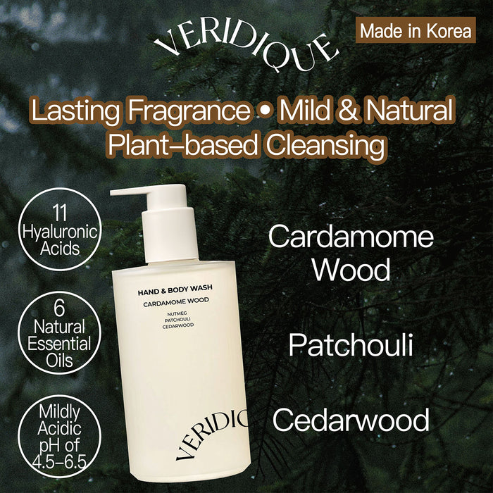 Veridique Hand & Body Wash (Cardamome Wood) 300ml - Pretties.com.hk