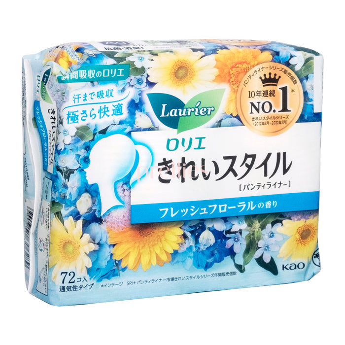 KAO Laurier Beautiful Style Panty Liner 14cm (Fresh Floral Fragrance) (72pieces/pack)