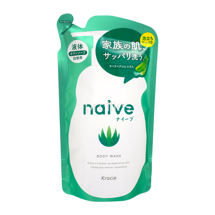 Kracie Naive Aloe Body Wash (Green Floral) (Refill) 380ml (169624)