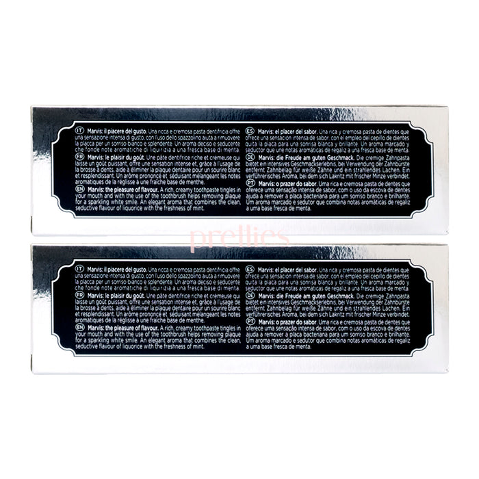 Marvis Amarelli Licorice Mint Toothpaste (Black) 85ml x2pcs (111749)