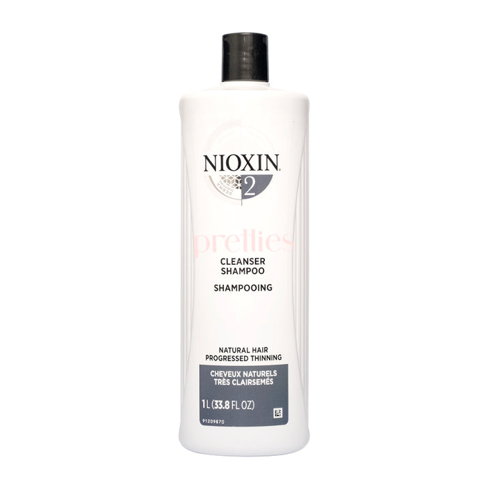 NIOXIN System 2 Cleanser Shampoo (Natural Hair Progressed Thinning) 1000ml