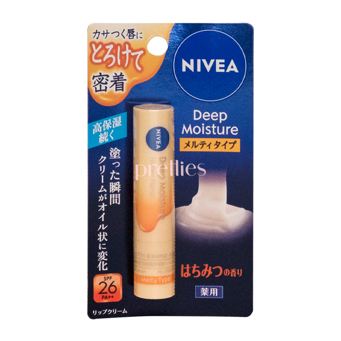 NIVEA Deep Moisture Melty Type Lip Balm (Honey Flavor) 2.2g