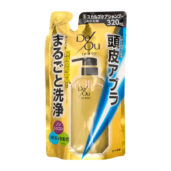 ROHTO DeOu Medicated Scalp Care Shampoo (Refill) 320ml (Gold)