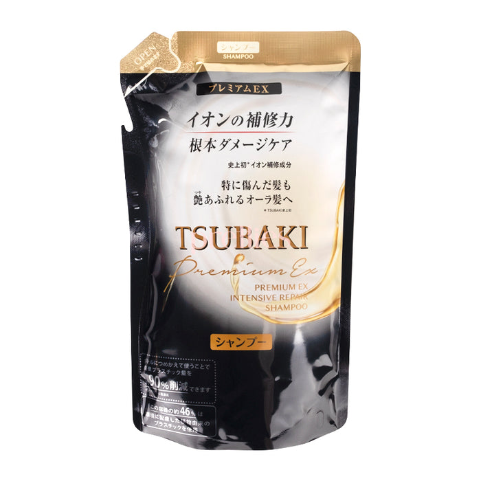 Shiseido TSUBAKI Premium EX 離子強效修護洗髮水 (補充裝) 330ml (黑)
