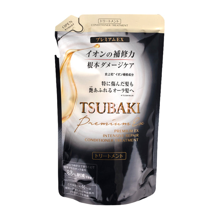 Shiseido TSUBAKI Premium EX 離子強效修護護髮素 (補充裝) 330ml (黑)