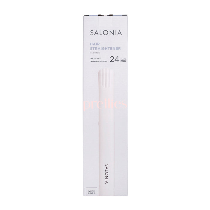 Salonia Hair Straightener 24mm (White)