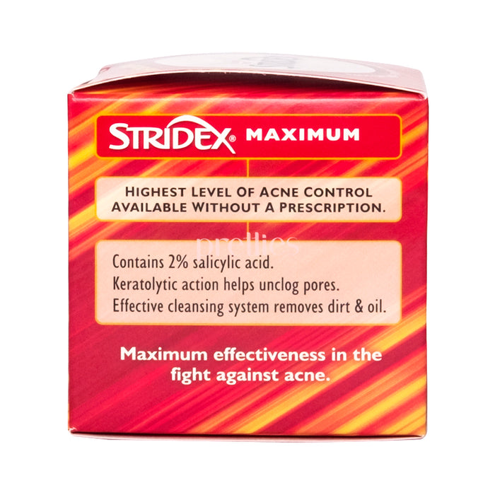 Stridex Maximum Salicylic Acid 2% Cotton Pads (55pcs) Red