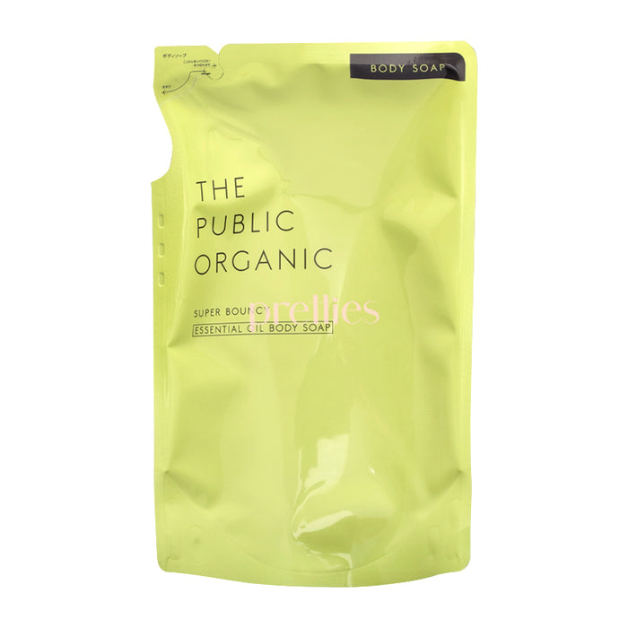 THE PUBLIC ORGANIC Super Bouncy Essential Oil Body Soap (Mandarin Orange & Geranium) (Refill) 400ml