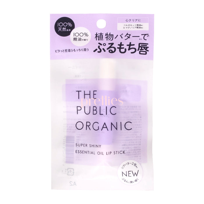 THE PUBLIC ORGANIC Super Shiny Essential Oil Lip Stick (Bergamot & Magnolia) 3.3g